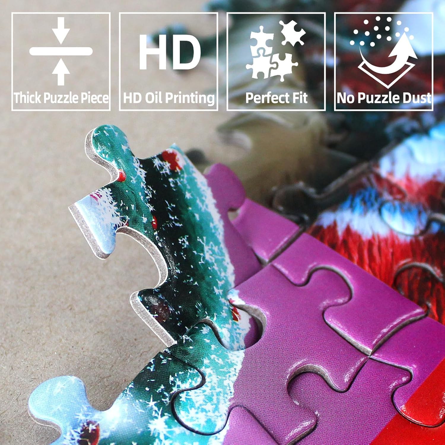 MINIWAN Colorful Embossed Flowers Puzzles for Adults, Plant Floral Puzzle Art, Impossible Hard Difficult Challenging Jigsaw Puzzles 1000 Pieces Painting