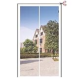 Yotache Adjustable White Screen Doors with Magnets