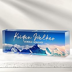 Custom Office Name Plate for Desk - Desk Name Plate