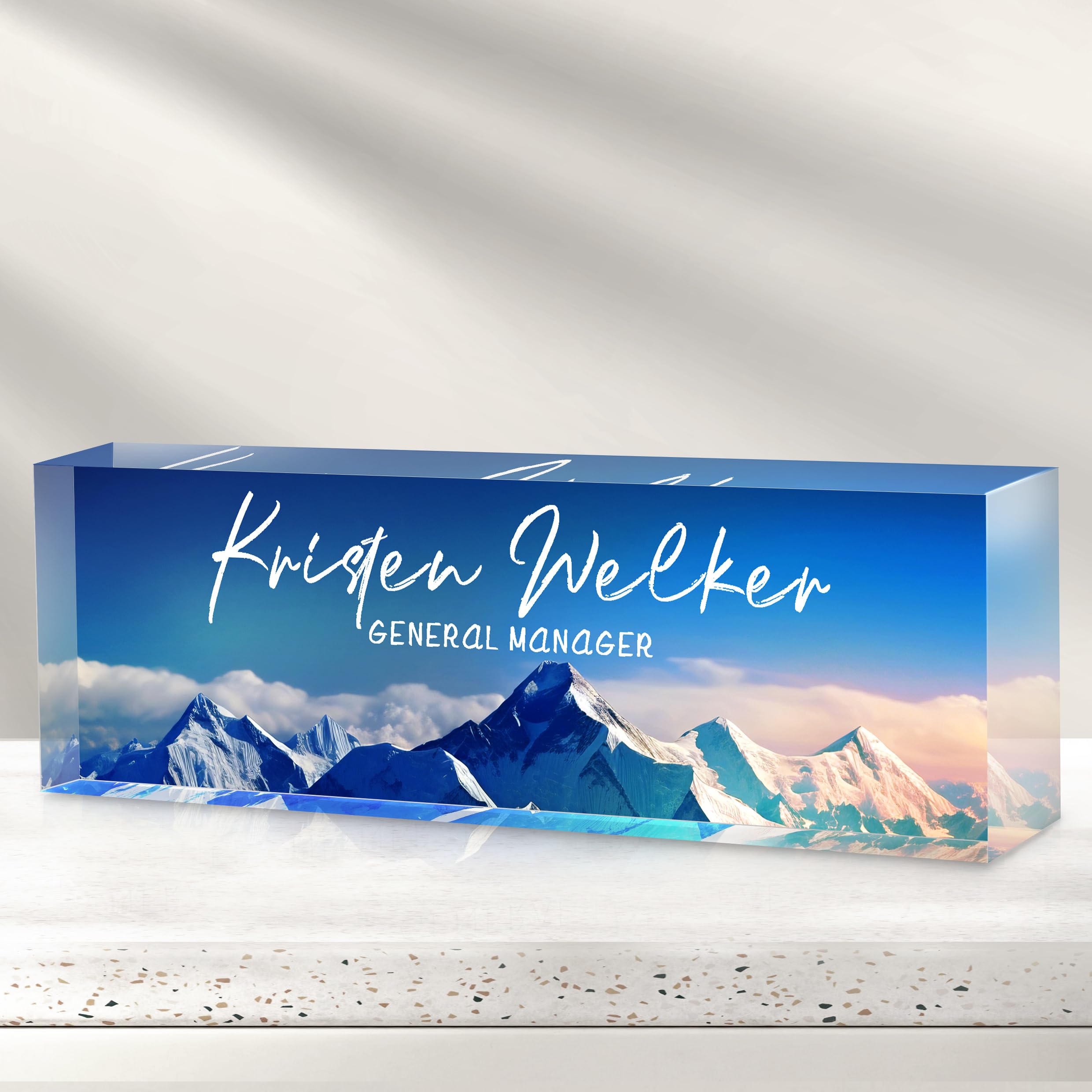 Custom Office Name Plate for Desk - Desk Name Plate