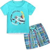 Toddler Boy Summer Clothes Kids Baby Cotton Outfits T-Shirt Shorts Set 1-7 Years