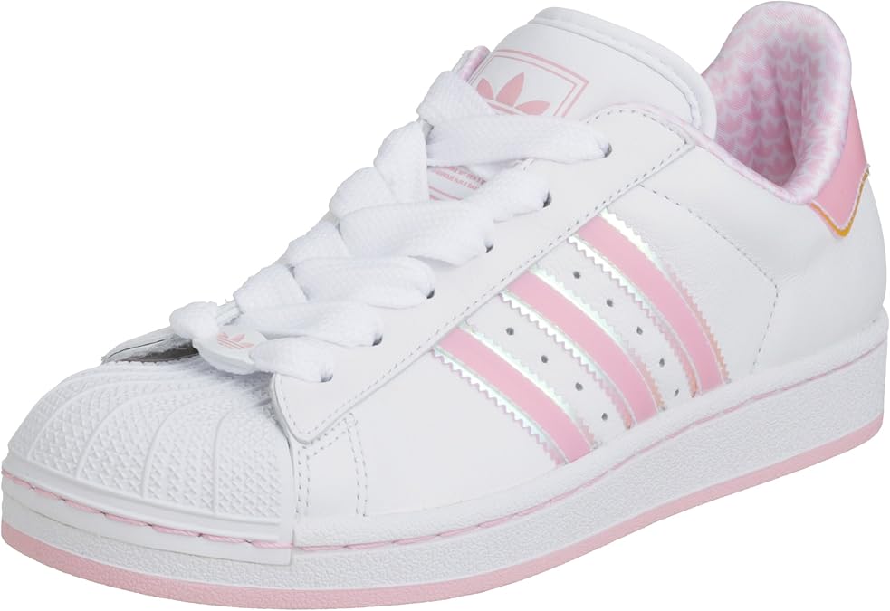 Adidas Originals Superstar 2 White/Pink Womens Trainers UK Size 5 ...