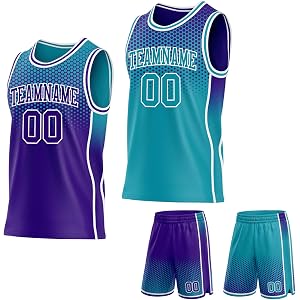 Custom Reversible Basketball Jerseys Men Women Youth, Personalized Sports Practice Shirts & Shorts Set Team Uniform