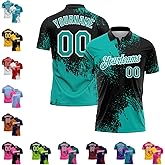 Custom Golf Bowling Polo Shirts Personalized Brush Style Tennis Jerseys Casual Business Work Uniforms for Adult Youth