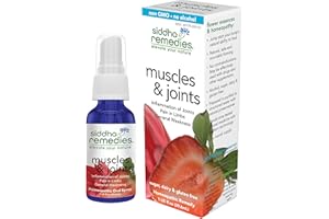Siddha Remedies Muscles & Joints Spray for Sore Muscles, Joint Inflammation, Back Pain Knee Pain | 100% Natural Homeopathic Remedy with Cell Salts and Flower Essences | No Alcohol No Sugar