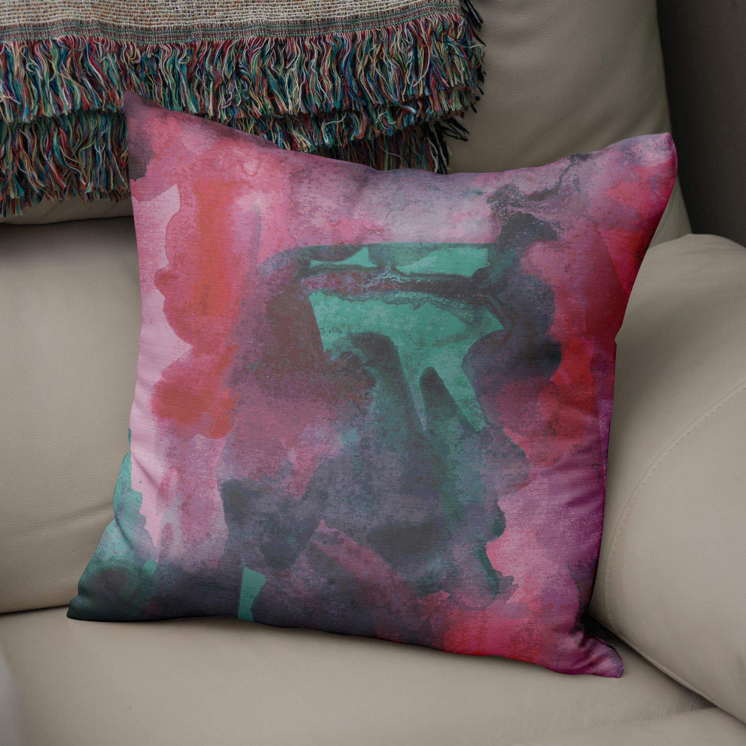 Bonamaison Decorative Cushion Cover Random Pattern, Throw Pillow Covers, Home Decorative Pillowcases for Livingroom, Sofa, Bedroom, Size:43X43 Cm - Designed and Manufactured in Turkey