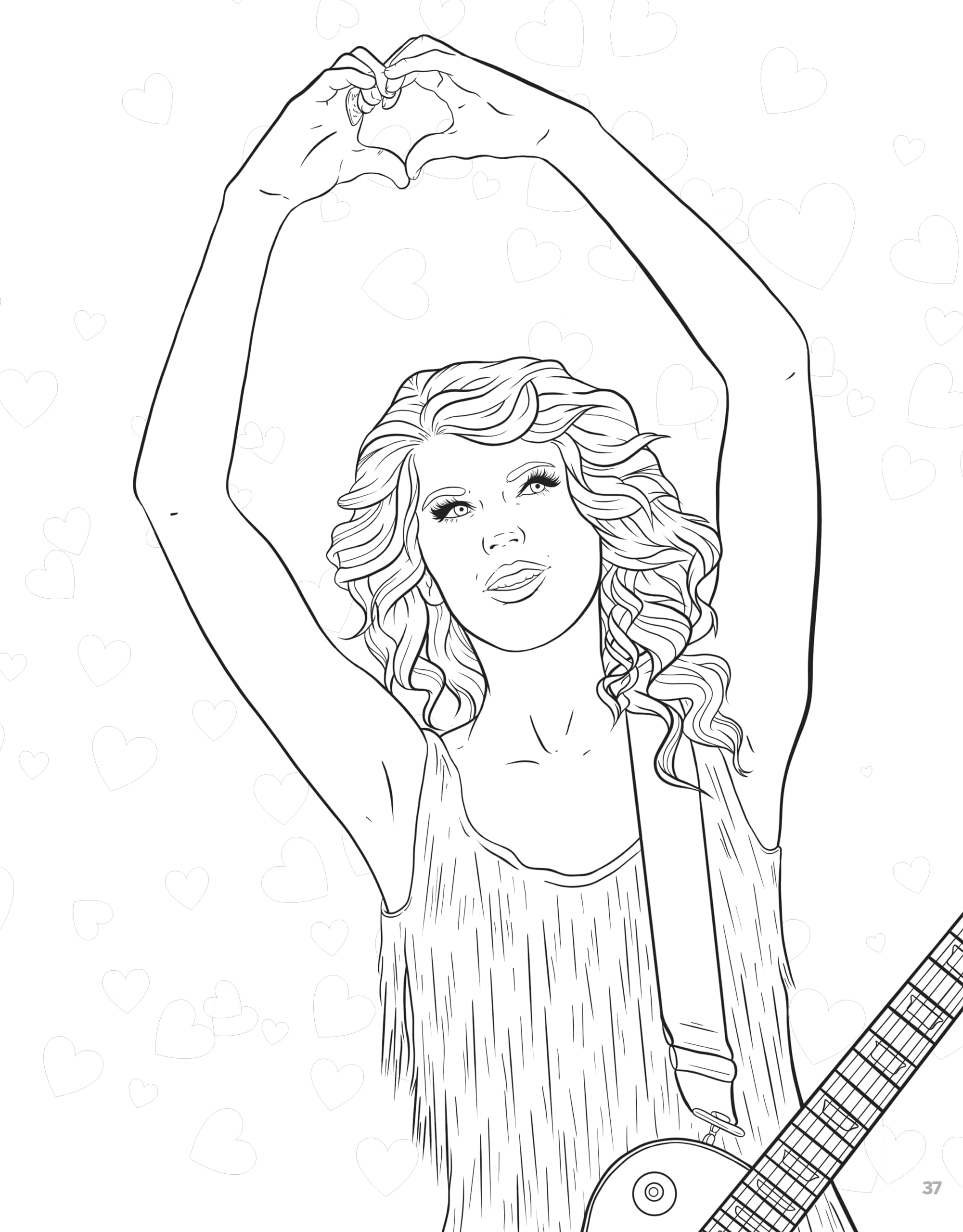 SUPER FAN-tastic Taylor Swift Coloring & Activity Book: 30+ Coloring Pages, Photo Gallery, Word Searches, Mazes, & Fun Facts (Design Originals) For Swifties of All Ages - Perforated Pages