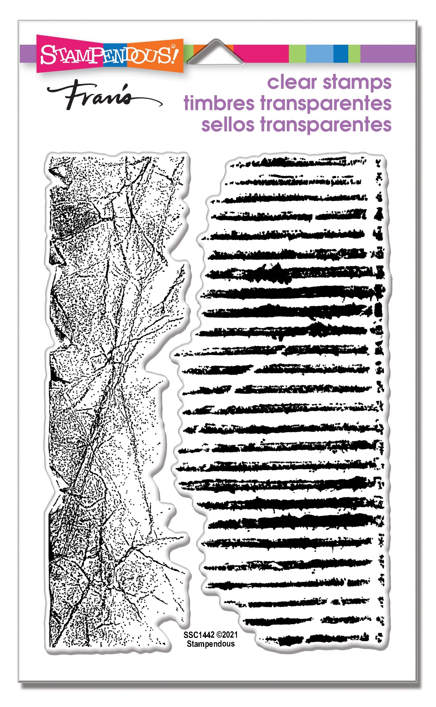 STAMPENDOUS Crumbled Borders PCS