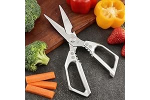 1pc Stainless Steel Kitchen Scissors | Professional Multi-Functional Meat, Poultry, Fish, Bone Cutting Scissors with Ergonomi