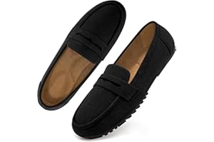 Ecetana Women Loafers Comfortable Shoes Casual Slip on Penny Moccasins Flats for Walking Driving Business