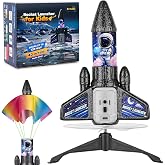 VisionX Rocket Launcher for Kids, 2nd Gen Design, Launch Up to 200ft | Outdoor Toys for Ages 5-13 for Boys &amp; Girls, Auto-Launch Rocket Toy with Parachute