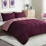 HIG 3 Piece Plum Reversible Duvet King 240x220 OEKO-TEX 10.5 Tog