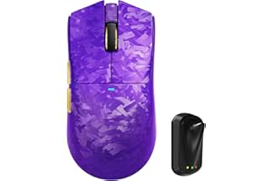 ATTACK SHARK X11 Ultra 8K Carbon Fiber Wireless Gaming Mouse with 42000 DPI-PAW3950 MAX Sensor-59g Lightweight,Nordic 54L15 M