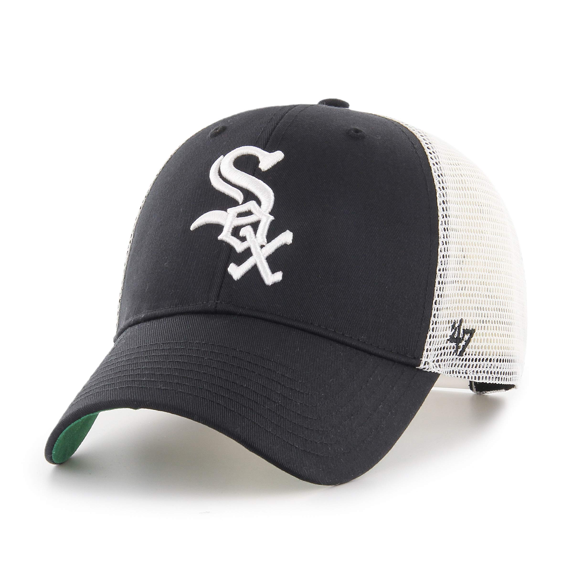 47 Chicago White Sox MLB Most Value P. Branson Black White Adjustable Trucker Cap