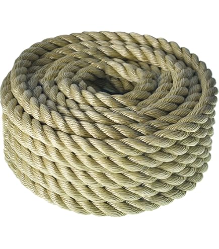 Fitness Climbing Rope 2" Manila / Pro Manila Tan Rope – Sold By The Foot For Fitness, Farm & More Manila Style Rope - Foto 11
