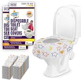 Mighty Clean Baby 22-Pack Disposable Toilet Seat Covers - XL Waterproof Potty Covers for Toddlers, Kids & Adults - Travel, Pu