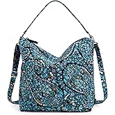 Vera Bradley Women's Cotton Oversized Hobo Shoulder Bag