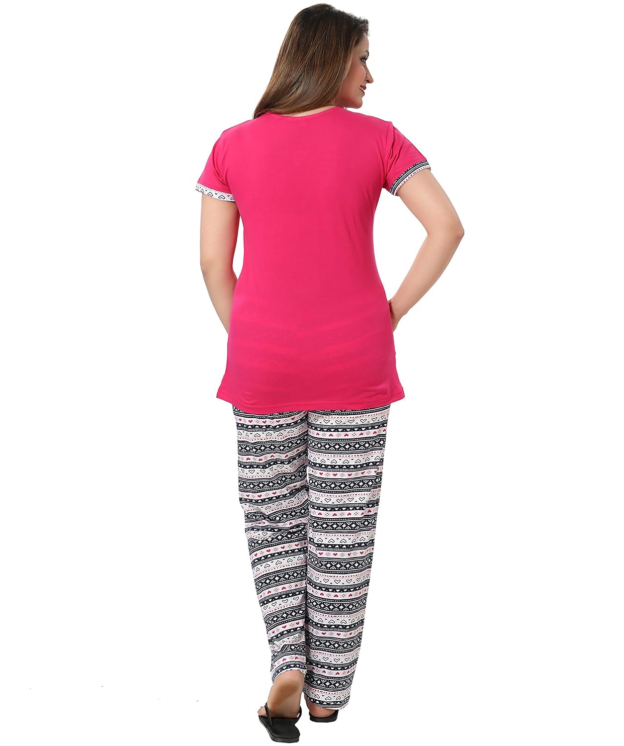 av2 women's cotton night suit set