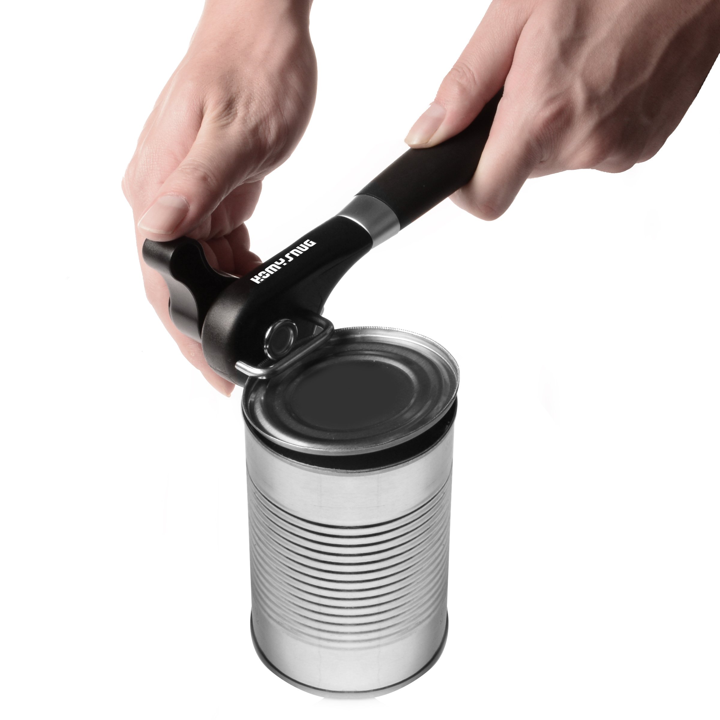 HomySnug Manual Can Opener Stainless Steel Heavy Duty Smooth Edge