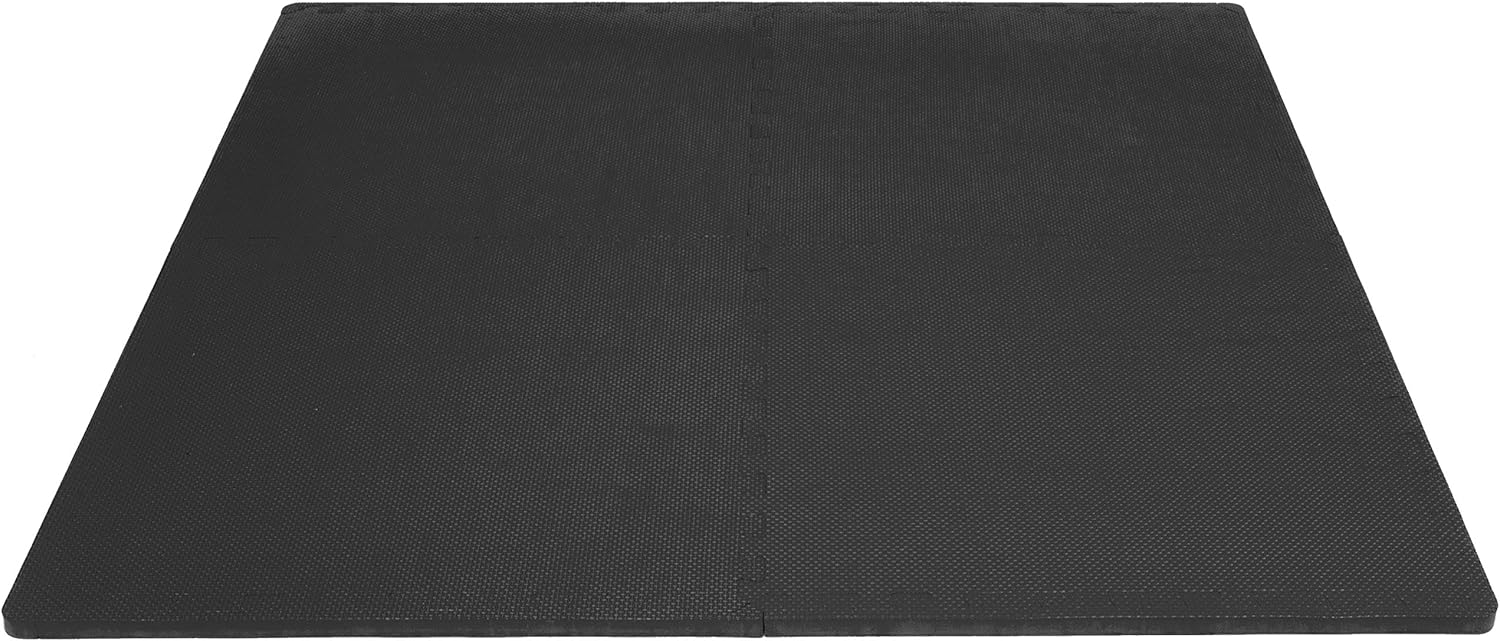 ProsourceFit Extra Thick Puzzle Exercise Mat ¾, EVA Foam Interlocking Tiles for Protective, Cushioned Workout Flooring for Home and Gym Equipment, Black : Sports & Outdoors