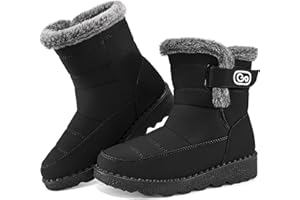 Ablanczoom Womens Winter Snow Boots With Warm Fur Lining Comfortable Booties Non Slip Waterproof Outdoor Shoes