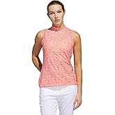 Adidas Womens Ultimate365 Mock Neck Sleeveless Polo Shirt