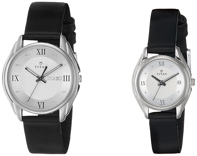 Titan Bandhan Analog Silver Dial Couple's Watch -NJ15782489SL03