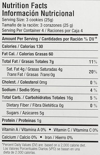 NATURAL NECTAR ORGANIC PALMIERS COOKIES, 3.5 OZ (PACK OF 1)