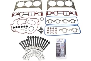 CAR PARTS WIZ CPWK196 Head Gasket Set Bolt Kit Fits: 96-06 Chevrolet GMC Isuzu 4.3L OHV 12v Cu. 182 VORTEC