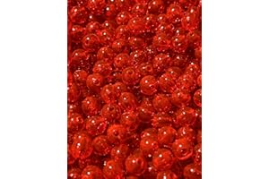 Circle B Tackle Fishing Beads - 4mm, 6mm, 8mm - USA Made - 100-1000 Pack - Hard Plastic - Saltwater & Freshwater Compatible