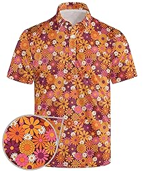 Anhlfyu Mens 70s Shirt 70s Outfits for Men Disco