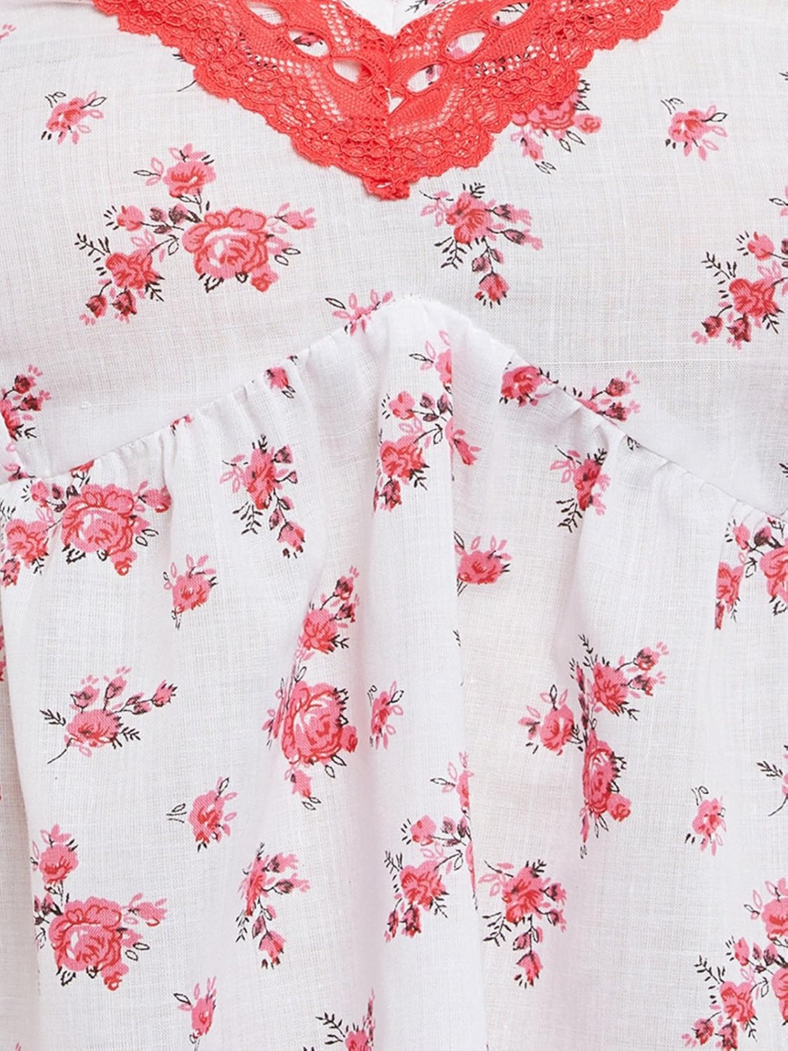 clovia women's cotton floral print spaghetti top & capri set