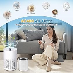 2-Pack AC400 Air Purifiers Replacement Filter for