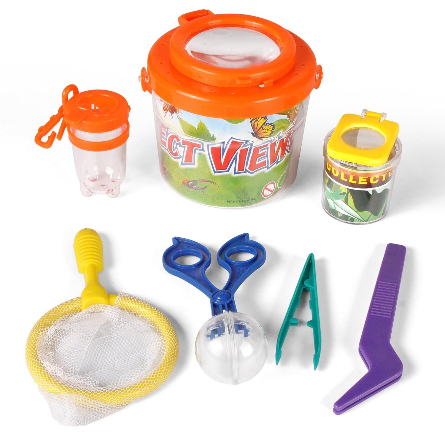 LIN Kids Backyard Explorer Insect Bug Viewer Collecting Kit Set Catcher