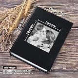 Benjia Small Photo Album 6x4 2 Packs 50 Pockets Portrait Leather Cover view 4