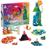 PLUS PLUS Learn to Build Colorverse 1000 Pieces 6 Baseplates 10 Wheels