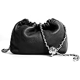 Joryin Trendy Dumpling Women's Crossbody Bag - Evening Clutch Vegan & Genuine Leather Hobo Cloud Purse