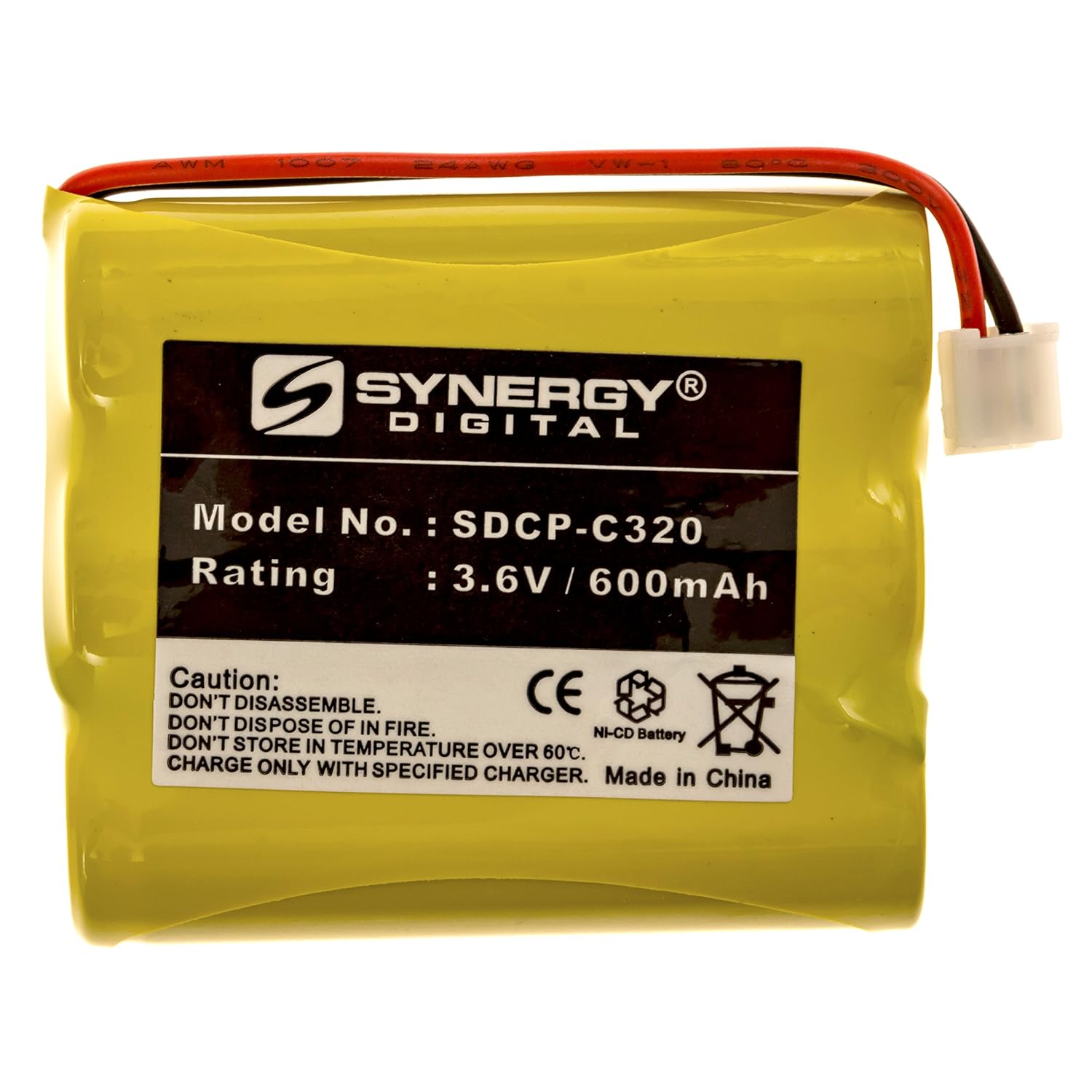 V Tech V2665 Cordless Phone Battery NICD, 3.6 Volt, 600