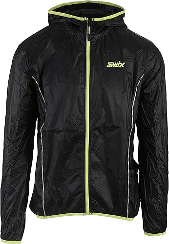 Amazon.com : Swix Mens Cyclon Packable Wind Jacket (M - Black) : Sports & Outdoors