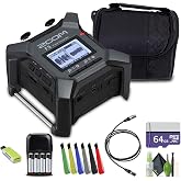 Zoom F3 32-Bit Float Field Recorder Bundle | For Field Recording &amp; Production | Battery Powered
