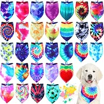 thumbnail image 2 of PET SHOW Dog Birthday Bandanas For Large Medium Dogs Paw Print Reversible Triangle Scarf Girl Party Bib Pets Grooming Accessories Purple Girls L E11 2 of 10