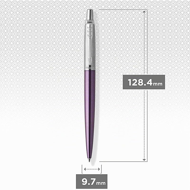 Caneta esferográfica Jotter | violata (Victoria Violet) | Pena média com recarga de tinta azul | na caixa de presente