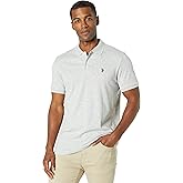 U.S. Polo Assn. Men's Solid Short Sleeve Interlock Polo Shirt, Golf Shirts for Men, Business Casual Polos
