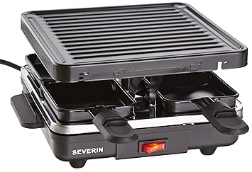 SEVERIN Mini Raclette Grill, 600 W aprox., Incl. 4 Mini-Sartenes, RG 2686: Amazon.es: Hogar