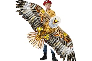 YFAFENGS Bald Eagle Kite for Adults & Kids, Professional Durable Kites for Beginners, Outdoor Activities, Beach & Park - Easy Fly Kites Toys for Family Fun