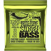 Ernie Ball Short Scale Regular Slinky Nickel Wound Bass Guitar Strings, 45-105 Gauge (P02852)