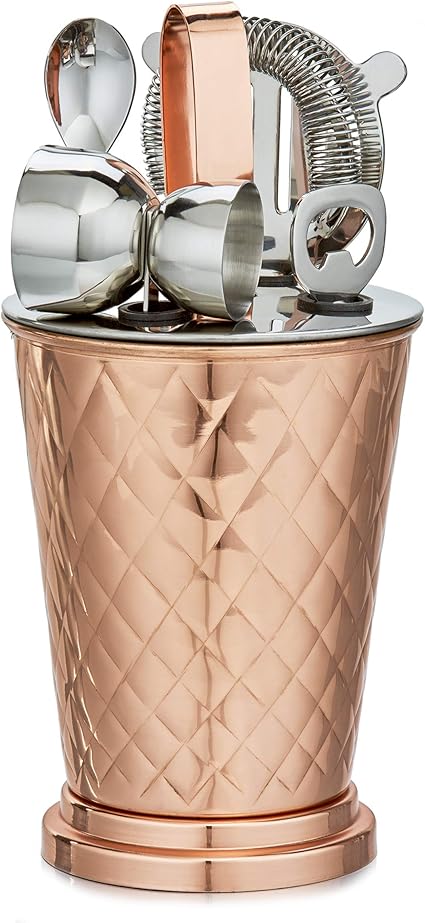 Amazon オールドダッチ6枚入り 銅エンボス加工ダイヤモンドバーセット 5 375x5 375x6 875 Old Dutch バーセット 通販