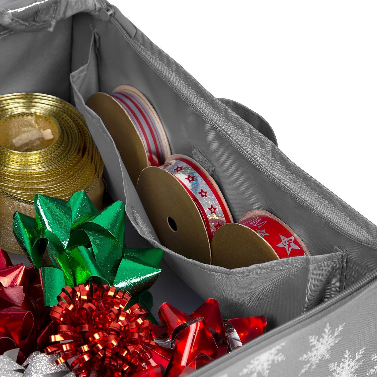 Wrapping Paper Storage Container – Fits up to 27 Rolls 1 3/8” Diam. - Underbed Gift Wrap Organizer Bags, Wrapping Paper Rolls, Ribbon, and Bows - Under Bed- Durable Material 600D - Up to 40” Rolls: Home & Kitchen