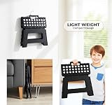 Utopia Home Folding Step Stool 9 Inch, 300 lbs, Anti Slip, Pack of 2, Black view 8