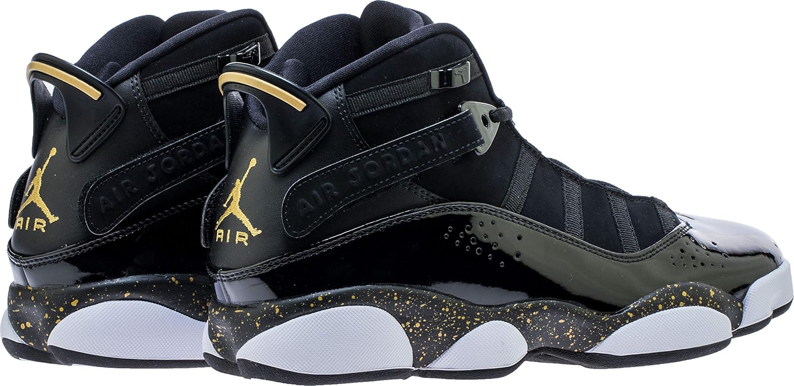 jordan 6 rings black metallic gold white